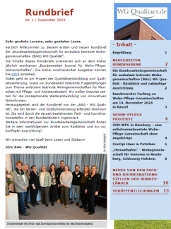 Titelbild Online-Journal BAG WG-Qualität